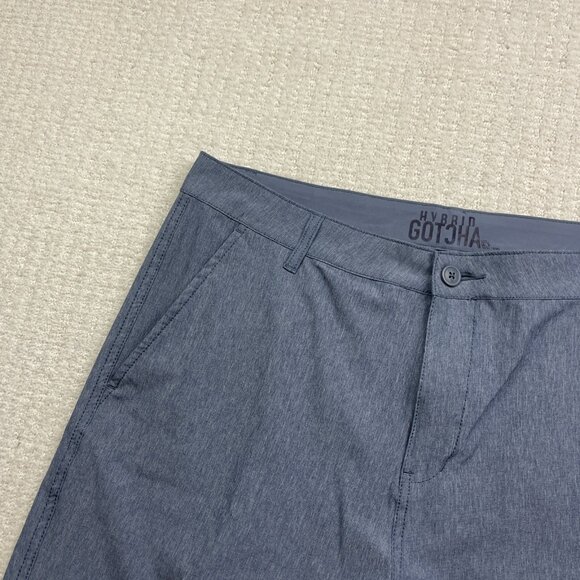 Gotcha Hybrid Shorts Mens Size 38 Blue Fishing Board shorts Beach Summer Surf - Picture 2 of 13